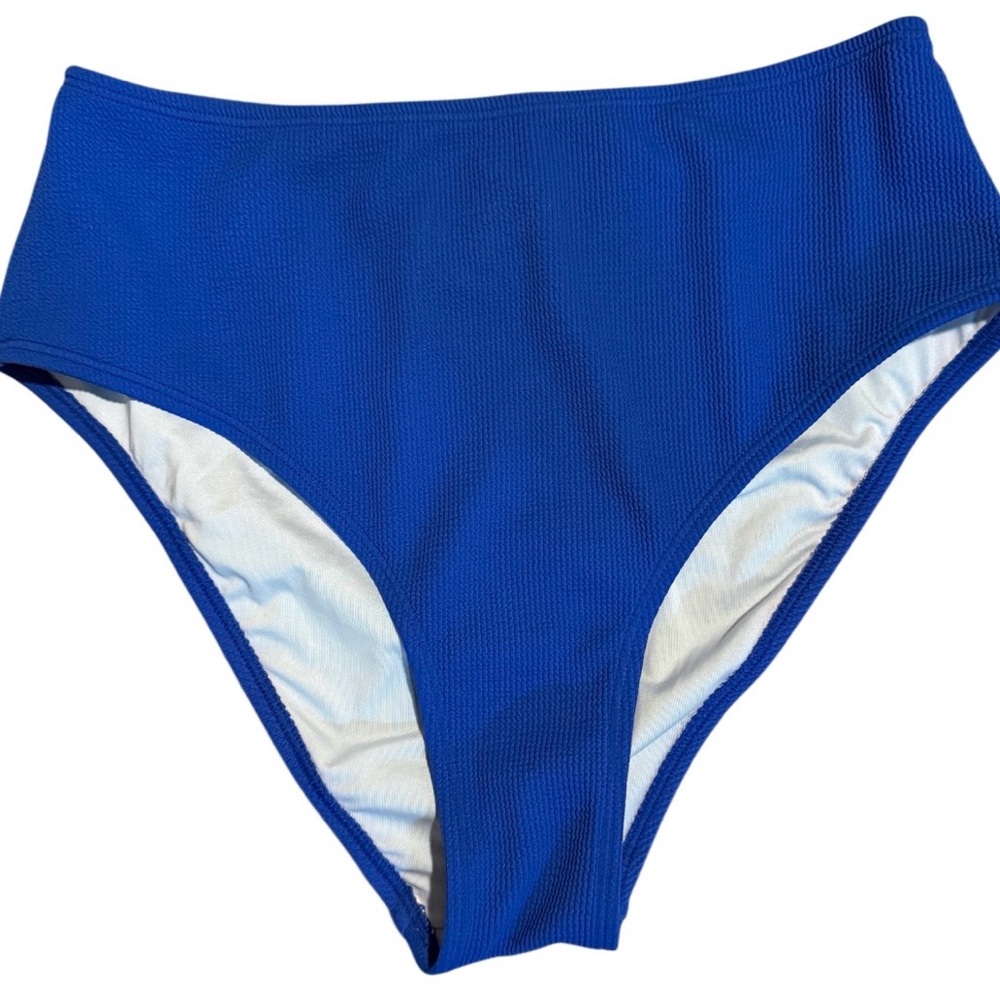 NWOT Cupshe Blue High-Waisted Women's Swim Bottom